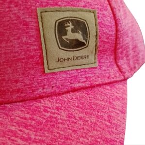 John Deere Pink Cap with Logo. Unisex Adjustable